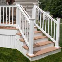 Durable steel pipe railing deck railing system porch railing for balcony