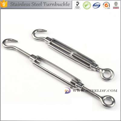 Stainless Steel AISI304/316 Closed Body Turnbuckles With Eye And Hook M5 to M20