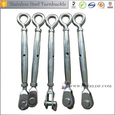 Stainless Steel Closed Body Pipe Turnbuckles With Hook And Hook 8245