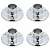 Stainless Steel Handrail Railing Fittings Round Tube Base Plate Wall Floor Flange